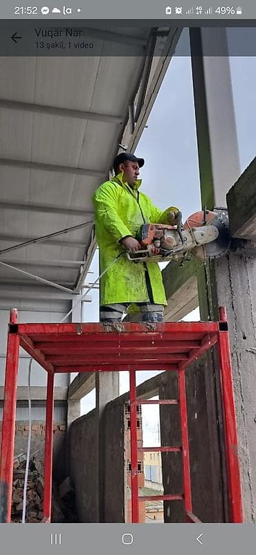 beton marka: Beton kəsmə və deşmə xidməti - Armaturlu beton, monolit, panel və daş — 1