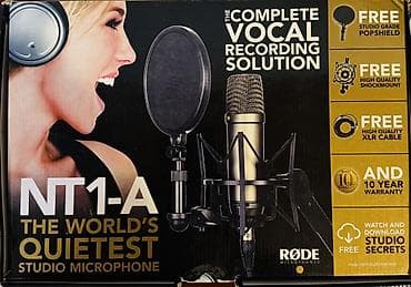 RØDE NT1-A vokal yazımı üçün tam həll paketi - Böyük diafraqmalı