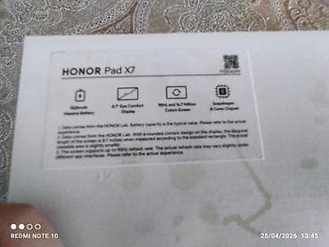 ikinci el ipad: Honor pad x7 128 yaddaş 8 ram di .Birmarketden alinib naĝd 350 azne — 5