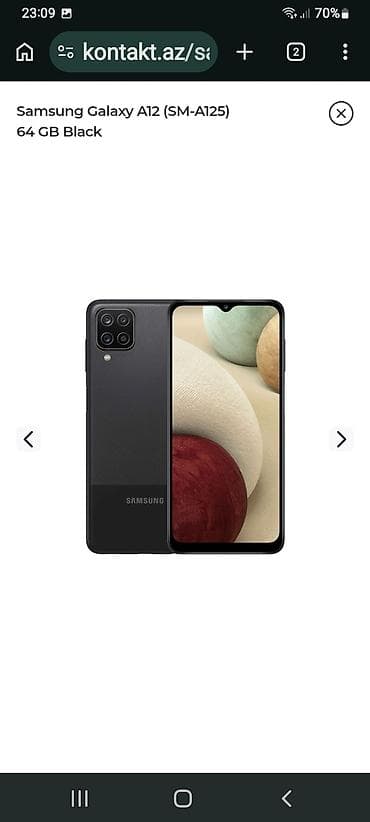 epson 660 printer: Samsung Galaxy A12, 32 GB, rəng - Göy, Sensor, Barmaq izi, İki sim kartlı — 3