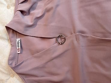 kişi ucun əl cantaları: ESAY qadın köynəyi/bluz - Rəng: tozsolğun çəhrayı (pudra) - Parça — 3