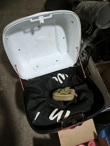 Транспорт: Moped/Motosiklet üçün MAXEM arxa baqaj qutusu - Rəng: ağ gövdə — 2