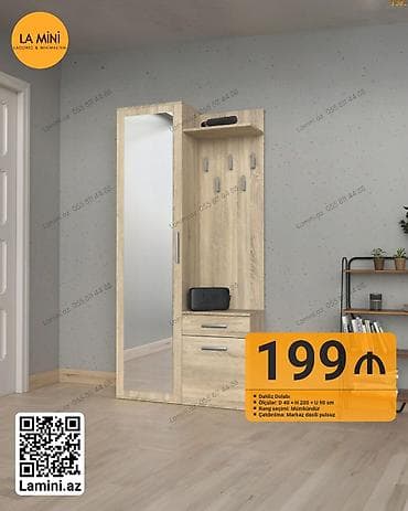 mini dolablar: Dəhliz Dolabı – La Mini - Model: Dəhliz dolabı - Ölçülər: D 40 × H — 1