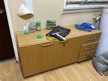 Mətbəx mebeli dəsti - Material: laminat/LDSP ağac fakturalı, açıq