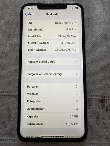 iphone xs max qiymet: IPhone Xs Max, 64 GB, Gümüşü — 3