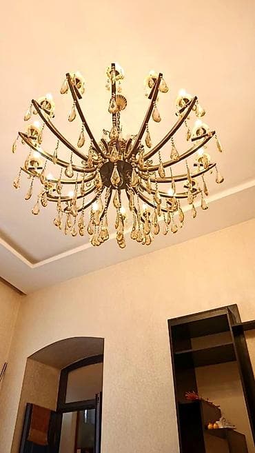 Çılçıraq, 10 və daha çox lampa, Metal