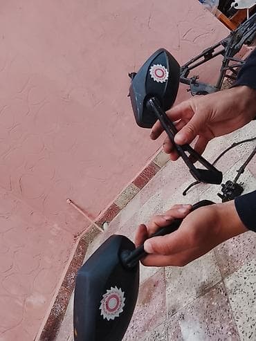 Motosiklet üçün arxa görünüş güzgüləri (cüt) - Model: universal tip