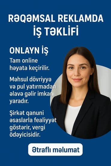 работа в салоне: Bu iş elanı minimum 2 aktiv tərəfdaşla gəlir sistemi təklif edir və — 7