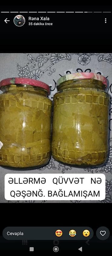 can əti nədir: Ev üsulu bağ yarpağı – duzlu məhlulda bankaya yığılmış. - Tərkib — 1