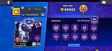 maşın diski: Brawl Stars hesabı satılır🔽 - Kupa yolu: 80,002 - Prestij: 40 səviyyə — 1