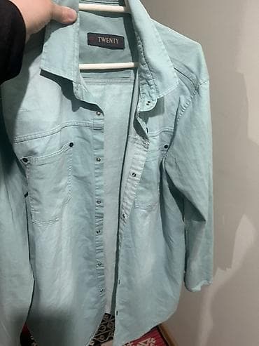 Личные вещи: TWENTY markalı uzunqol köynək. - Rəng: açıq mavi/aqua. - Model — 1