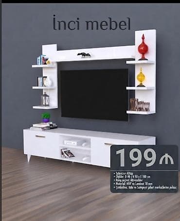 Yeni, Düz TV altlığı, Polkalı, Laminat, Azərbaycan