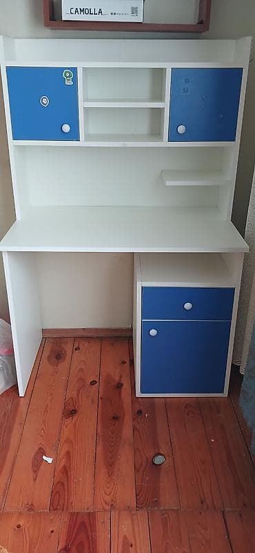 usaq dolabi: Oğlan və qız üçün, Siyirməli, Yazı masası, Stulsuz — 2