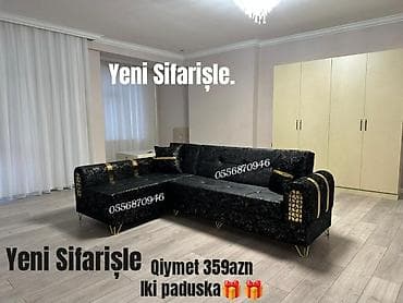 ucuz künc divanları: Künc divan, Qonaq otağı üçün, Parça, Bazalı, Açılan, Kitab — 4