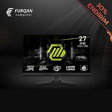 MSI MAG 272F X24 240Hz Gaming Monitor Ekran ölçüsü: 27 düym Ekran