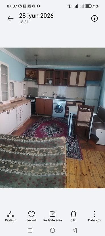 nardaranda kiraye bag evleri: Saray qesebesindedi 160m 1 otaqlı xanımlara, aileye verilir — 1