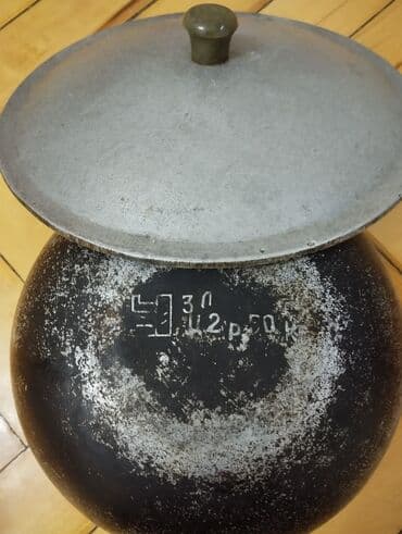 qadin donlari sekilleri: Çuqun Qazan 3 Letir tutur en 26 sm hun 15 am Rusiya Fabrik istesalı — 6