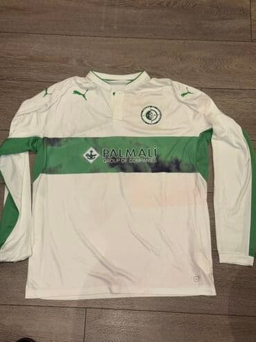 futbol elcekleri: Orijinal Puma. Xəzər Lənkəran futbol forması. Ölçü XXL, üzərində rəng — 1