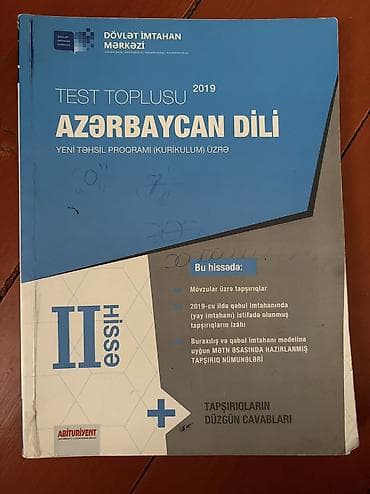array test bankı pdf: Azərbaycan dili Testlər 11-ci sinif, Güvən, 2-ci hissə, 2019 il — 9