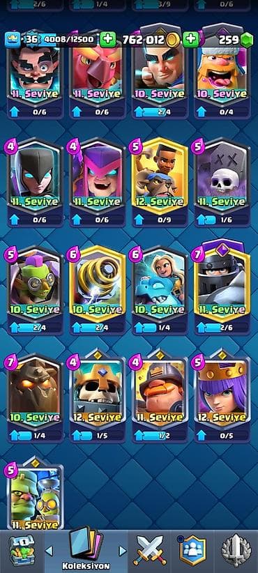 boks kiseleri: Clash Royale hesabı – yüksək səviyyəli və inkişaf üçün zəngin — 9