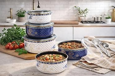 cuğun qazan: Qazan, rəng - Göy, Çuqun, 3 l, 18 sm, Türkiyə — 1