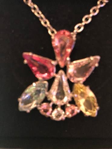 zümrüd qaşlı üzüklər: Кулон с камнями SWAROVSKI на цепочке — 5