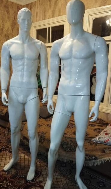 manekenler: Kişi, Qadın, Uşaq, Ağ — 3