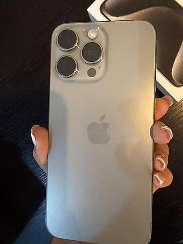 iphone 12 pro max qiyməti: IPhone 15 Pro Max, 256 GB, Natural Titanium, Sənədlərlə — 3