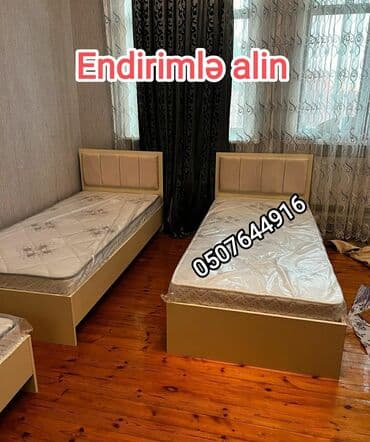 taxt: Yeni, Təknəfərlik çarpayı, Bazasız, Matras ilə, Siyirməsiz, Azərbaycan — 27