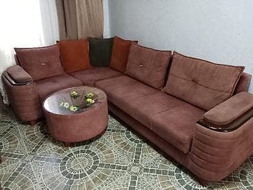 reception masa: İşlənmiş, Künc divan, Qonaq otağı üçün, Açılmayan — 1
