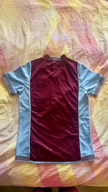 Aston Villa futbol köynəyi – orijinal Macron “Technical Sportswear” — 2