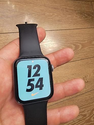 apple watch icloud: İşlənmiş, Smart saat, Apple, Sensor ekran, rəng - Qara — 6