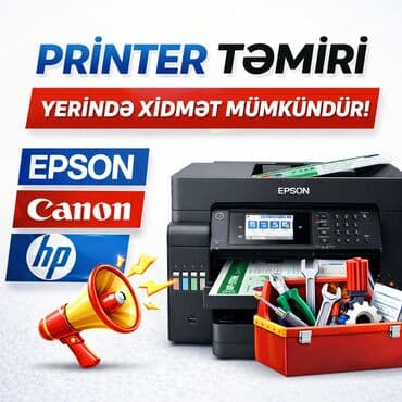 Telefon və planşet təmiri: Epson HP Canon marka printerlərin peşəkar səviyyədə təmiri — 1