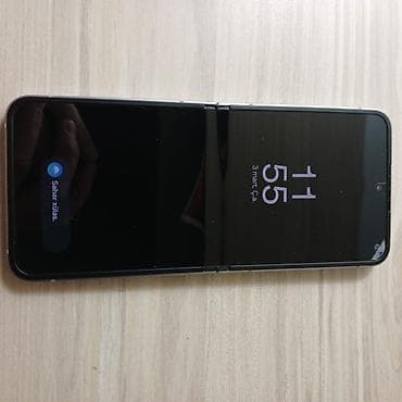 ps4 usb: Samsung Z Flip, 256 GB, rəng - Gümüşü, Barmaq izi — 1