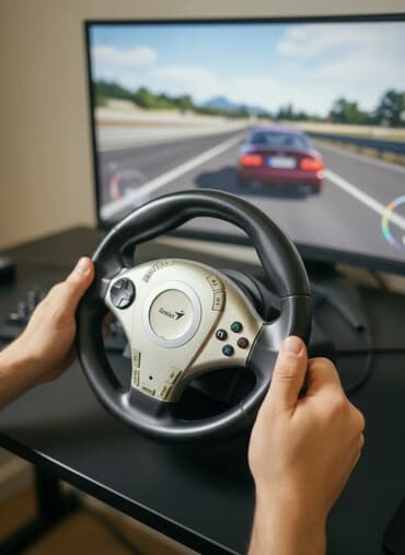 игровой руль баку: Genius sükan və pedallar dəsti – yarış oyunları üçün Xüsusiyyətlər — 1