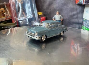 Kolleksiya qaşıqları: Коллекционная модель GAZ-21R Volga third series grey 1962 Deagostini — 2