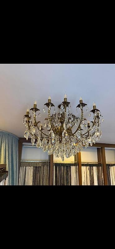 Çılçıraq, 10 və daha çox lampa, Metal