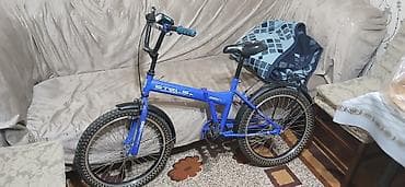 bicycle: Uşaq velosipedi – mavi rəngdə, EuroSamokat/“STELS” dizaynlı şəhər — 6