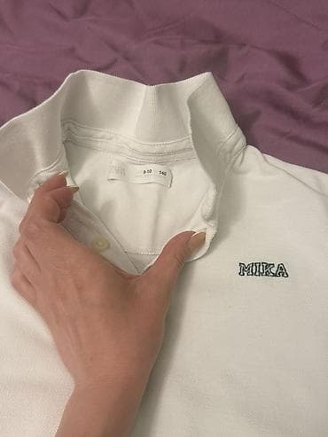 ayaggabı: ZARA uşaq polo köynəyi - Model: klassik ağ polo - Ölçü: 9-10 yaş (140 — 2