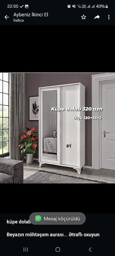 *küpe dolab* *Beyazın möhtəşəm aurası evinizə canlılıq getirecek✨*