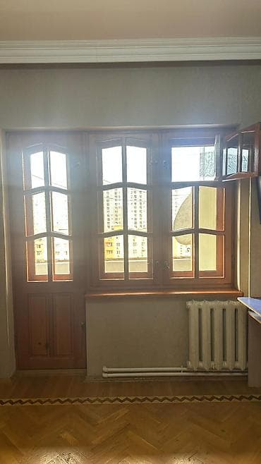 Taxta pəncərə və balkon qapısı dəsti - Material: keyfiyyətli massiv