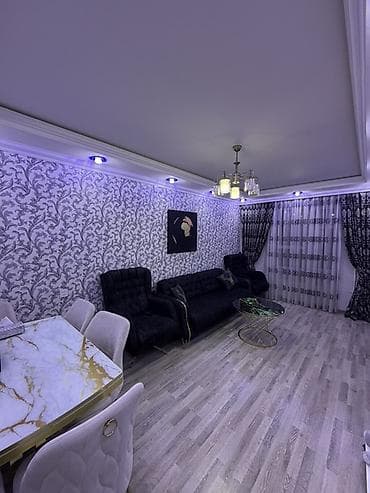 ucuz tüller: Qara-gümüş naxışlı pərdə dəsti yeni alinib - Dəst: Qalın dekorativ — 3