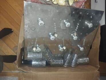 led isiqlar tavan ucun: Led Çılçıraq, 4 və daha çox lampa, Metal — 7