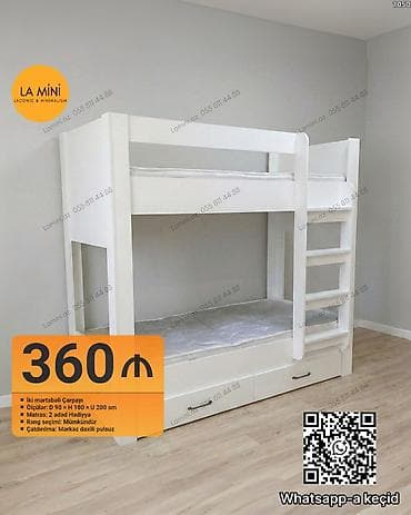 Ev və bağ: İki mərtəbəli çarpayı – lakonik və minimalist dizayn. Xüsusiyyətlər — 1