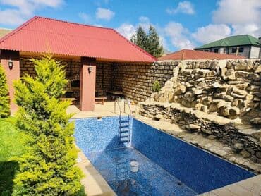 kirayə bağ evləri günlük: 160 kv. m, 4 otaqlı, Hovuzlu, Kombi, Qaz, Kanalizasiya — 1