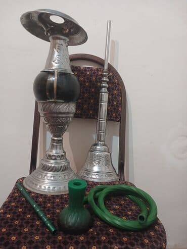 uzuk sekilleri: Nərdilan (şişəli) nargilə dəsti - Material: əsas hissələr metal — 3