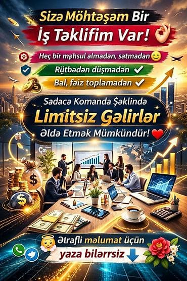 afsant işi: Möhtəşəm iş təklifi! - Heç bir məhsul almadan və satmadan işləmək — 1