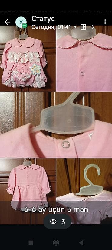 lovetti uşaq geyimleri: Uşaq geyimləri dəsti – bir neçə model 1) Narıncı kapüşonlu kofta - — 3