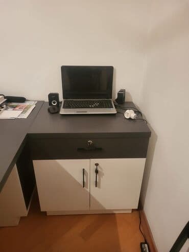 Сушилки: Ofis mebel dəsti – masa, köməkçi stol və şkaflar - Stil: müasir, iki — 3