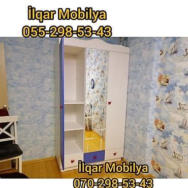 masin yataq: Düz dolab, Yataq otağı üçün, Paltar üçün, Açılan, Quraşdırıla bilən, 3 qapılı — 6